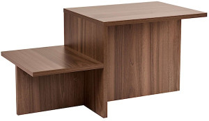 Stolik kawowy Fruggille z dwoma blatami orzech Wyprzedaż