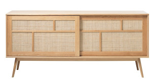 Komoda Visimmy 180 cm dąb/plecionka Wyprzedaż