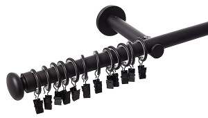 Karnisz Modern 240 cm pojedynczy czarny Wyprzedaż