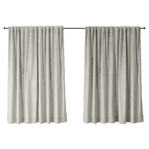 Zasłona do salonu Hydropiper 280x270 cm szara HOMEBOOK