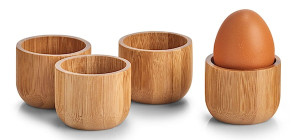 Zestaw 4 kieliszków do jajek Vouarm bambus