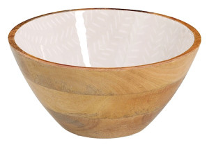 Miska Cherrey 25x13 cm drewno mango beżowa Wyprzedaż