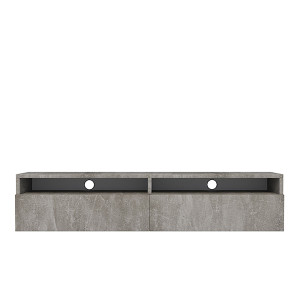 Szafka RTV z dwiema szufladami Rednaw 140 cm Beton HOMEBOOK