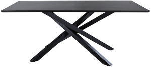 Stół do jadalni Tanize 90 x 180 cm dąb czarny Wyprzedaż