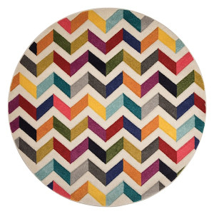 Dywan nowoczesny Bolero wielokolorowy Okrągły/średnica 160 HOMEBOOK