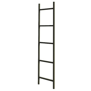 Wieszak na ręczniki Gierce w formie drabinki czarny 40x2x150 cm