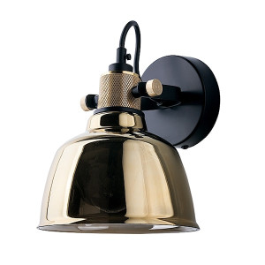 Kinkiet ścienny Amalfi złoty średnica 16 cm 9155 HOMEBOOK