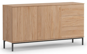 Komoda dwudrzwiowa Perila 150 cm z szufladami hikora HOMEBOOK