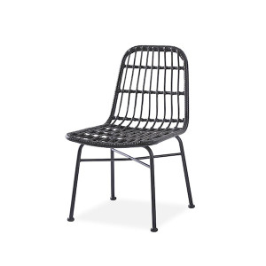 Krzesło z tworzywa sztucznego Farryn popielate HOMEBOOK