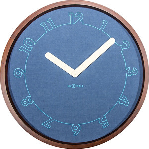 Zegar ścienny Calmest 50 cm niebieski