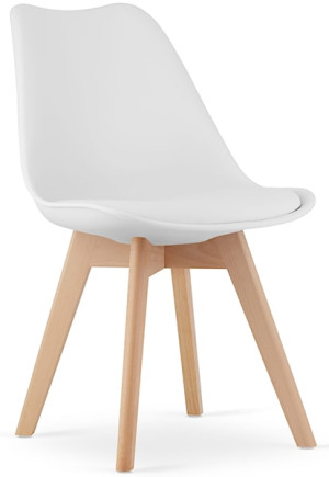Krzesło z tworzywa Succine białe Wyprzedaż