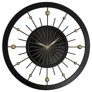 Zegar ścienny Orbit 60 cm czarno-złoty