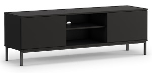 Szafka RTV Perila 150 cm czarna HOMEBOOK