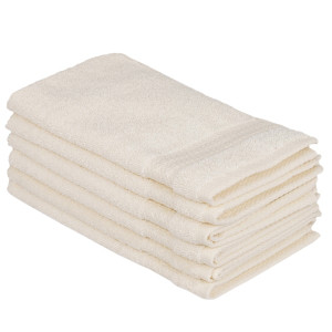 Zestaw sześciu ręczników Bainrow 30/50 cm kremowy HOMEBOOK