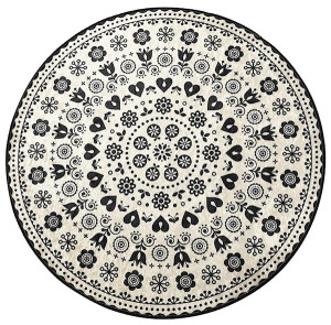 Dywanik łazienkowy Cedonnia ⌀100 cm wielokolorowy