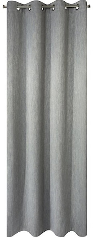 Zasłona Rossie z tkaniny melanżowej 135x250 cm szara