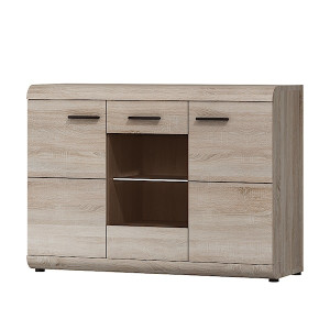 Komoda Liberia 120 cm Dąb sonoma jasny /Dąb sonoma jasny HOMEBOOK