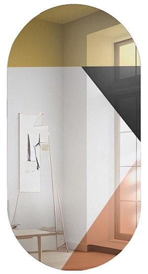 Lustro ścienne Rio 120x60 cm z kolorową taflą