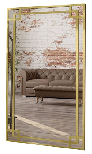 Lustro ścienne Gabriela 120x60 cm w złotej ramie