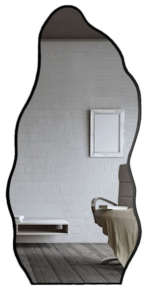 Lustro ścienne Auro 174x80 cm w czarnej ramie