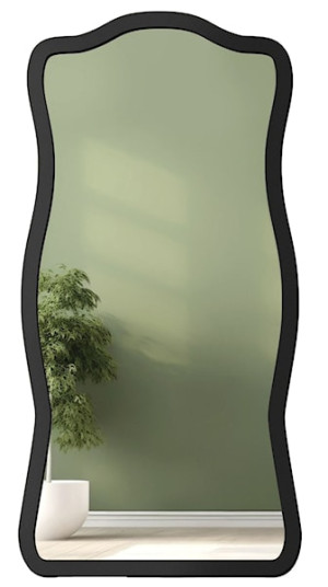 Lustro ścienne Tutti 180x90 cm w czarnej ramie