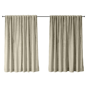 Zasłona do salonu Hydropiper 280x270 cm oliwkowo-brązowa HOMEBOOK