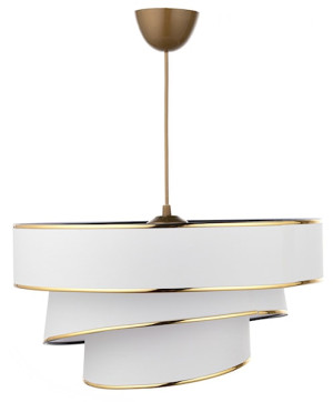 Lampa wisząca Encolust biały/złoty Wyprzedaż