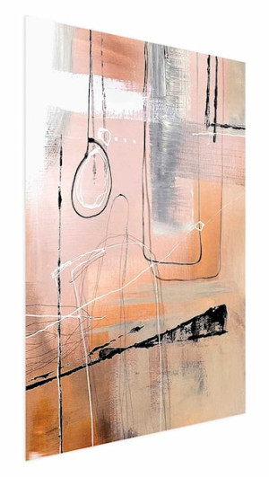Plakat Pastelowa abstrakcja 60x40 cm