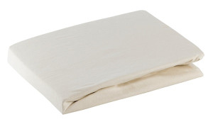 Prześcieradło Bernive 200x90 cm bawełniane z gumką beżowe