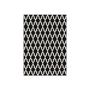 Dywan nowoczesny Visapper 80x120 cm biało-czarny