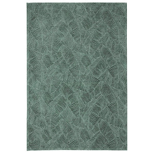 Dywan łatwoczyszczący Cubeb zgaszona zieleń liście 160x230 cm HOMEBOOK