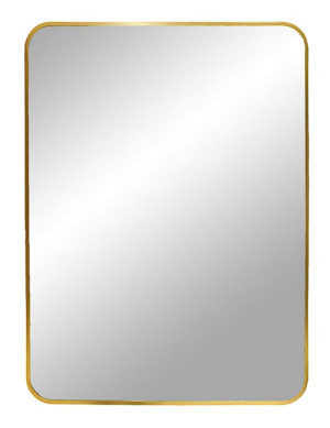 Lustro ścienne prostokątne Omanta złota rama 50x70 cm Wyprzedaż