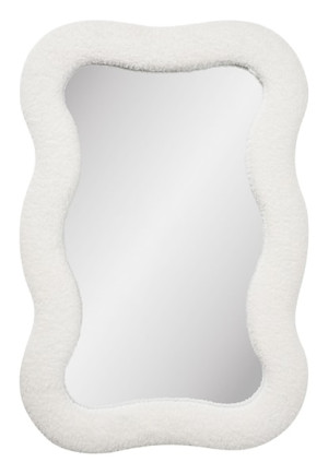 Lustro ścienne Bosaro 80x54 cm w białej ramie Wyprzedaż