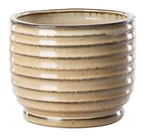 Osłonka na doniczkę Bena 19 cm jasnobrązowa