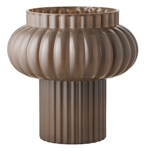 Wazon szklany Coveric 27 cm brązowy Wyprzedaż