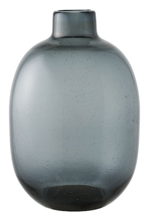 Wazon szklany Nipoted 35 cm szary Wyprzedaż