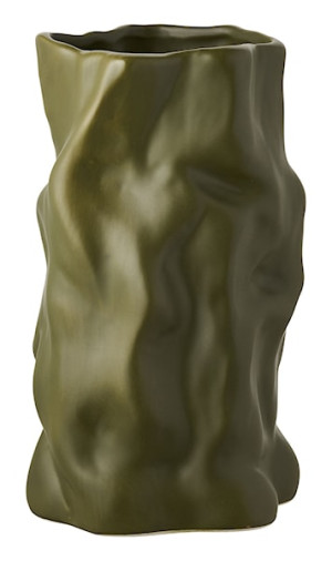 Wazon ceramiczny Velas 25,5 cm ciemnozielony