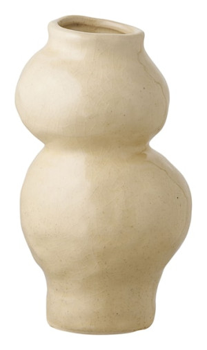 Wazon ceramiczny Hipply 19,5 cm beżowy