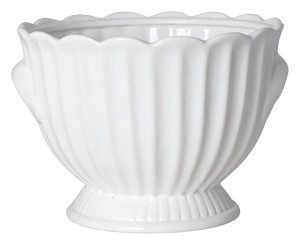 Doniczka Attonic ceramiczna 23 cm biała Wyprzedaż