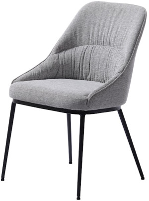 Krzesło tapicerowane Meridan szare Wyprzedaż