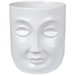 Doniczka ceramiczna Tantury biała HOMEBOOK