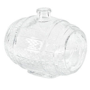 Flakon szklany Primten w kształcie baryłki wysokość 20 cm HOMEBOOK