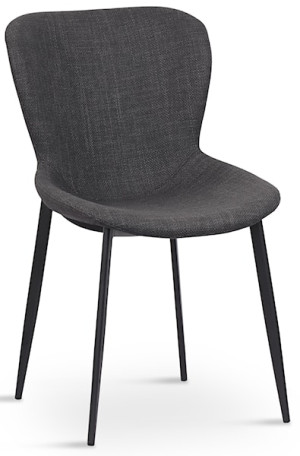 Krzesło tapicerowane Relify grafitowe Wyprzedaż