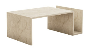 Ława nowoczesna Memo 87x50 cm trawertyn Wyprzedaż