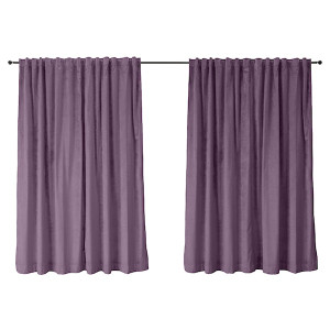 Zasłona do salonu Hydropiper 140x270 cm liliowa HOMEBOOK