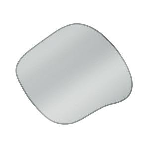 Lustro ścienne Contorno III 70x60 cm srebrne Wyprzedaż