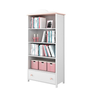 Regał dziecięcy Luna 171 cm z szufladą HOMEBOOK