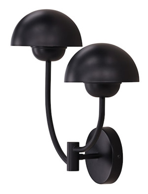 Lampa ścienna Lyckorna x2 35 cm czarna Wyprzedaż