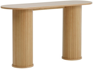 Konsola Gativel 130 cm lamele dąb naturalny