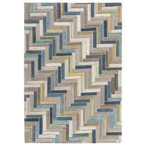 Dywan wełniany Russo stonowany/wielokolorowy Prostokątny/160x230 HOMEBOOK